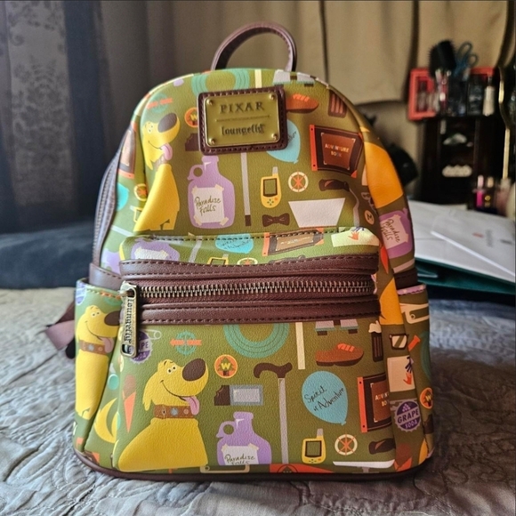 Loungefly Pixar Colorful Adventure Backpack - Picture 1 of 4